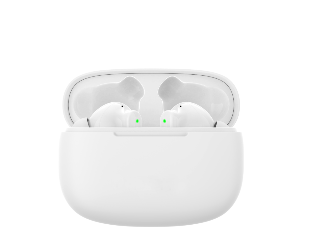 Earbuds Smart Touch Control Con Charging Case White Zeta 4542